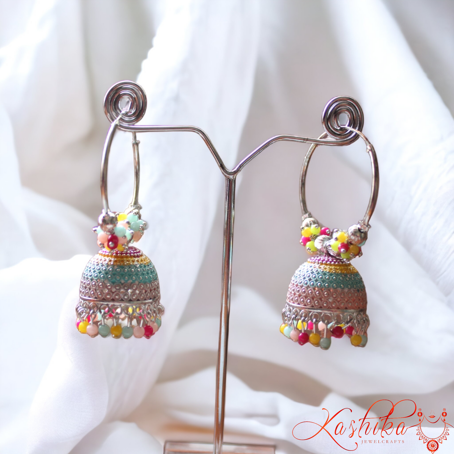 Multicolour Jhumki Earrings