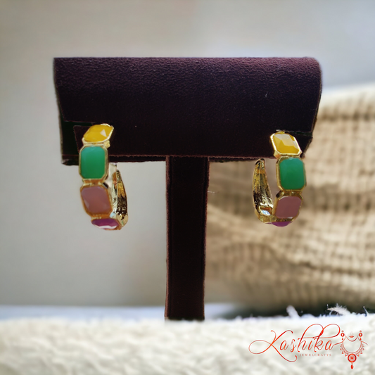 Multicolour Hoop Earrings