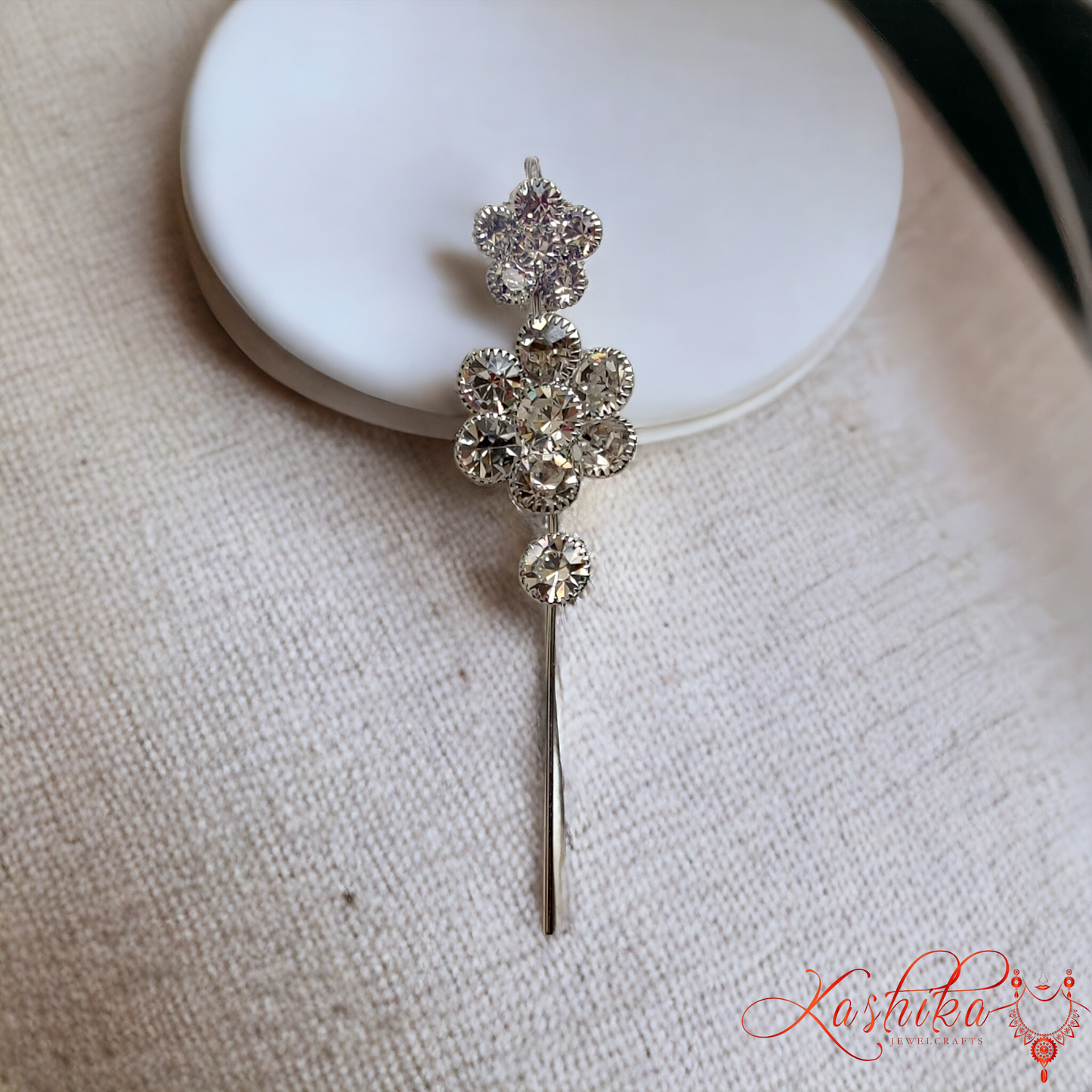 The Diamond Flower Earcuff