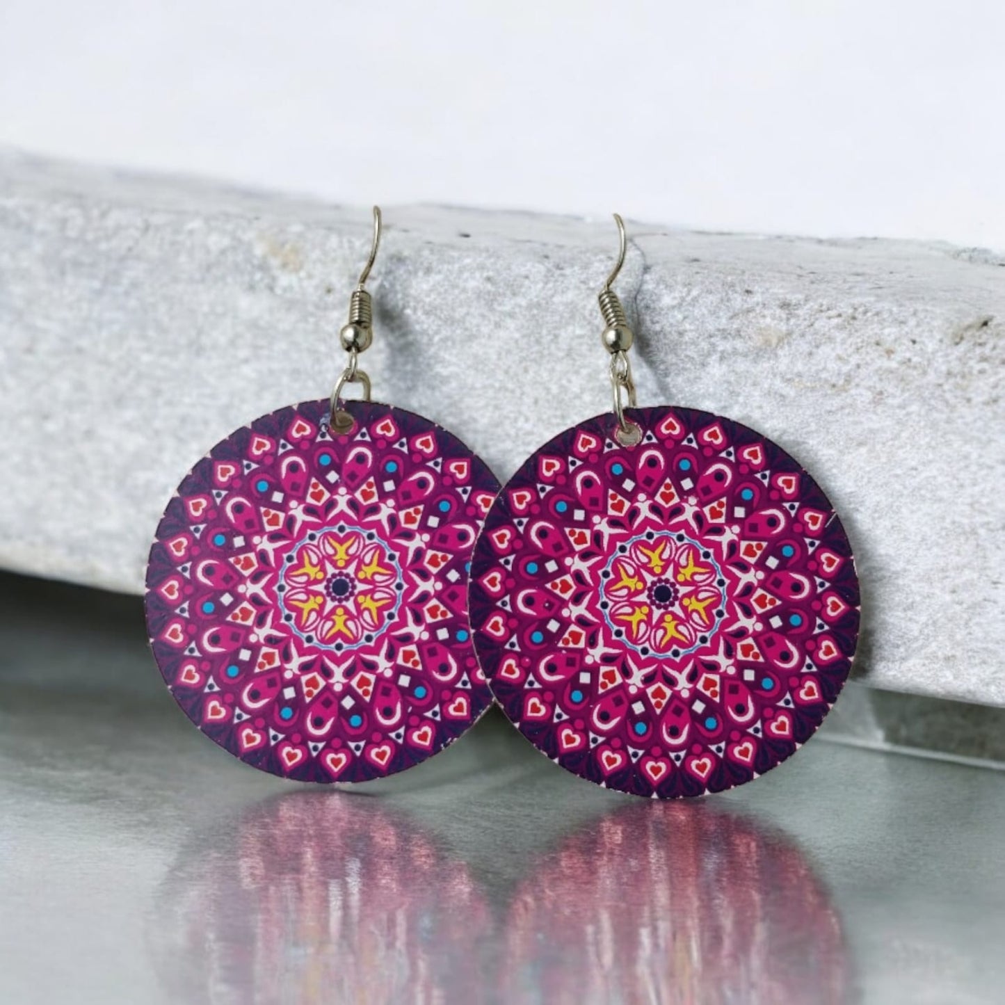 Mandala traditional earrings