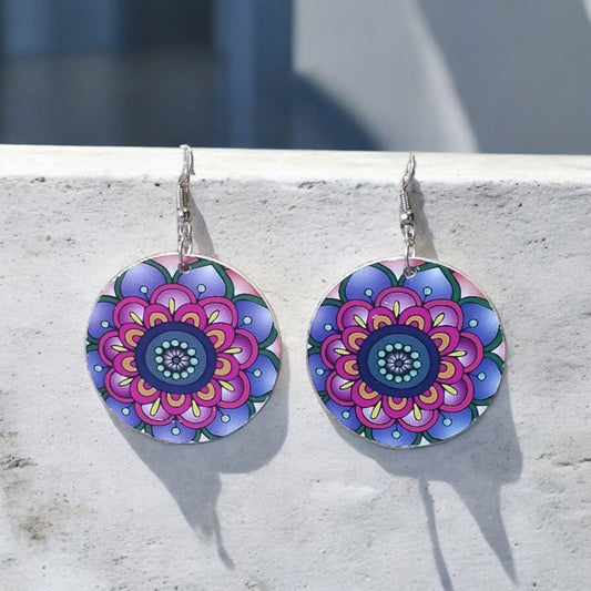 Mandala traditional earrings