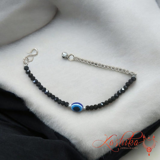 Adjustable evil eye anklets